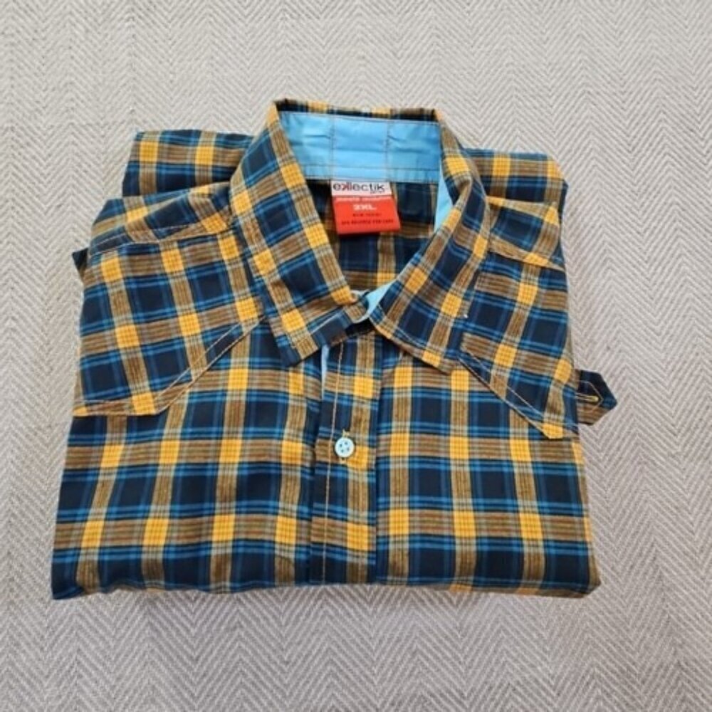 Eklectik Genes‎ Co. Graphic Logo Button-Down Shirt Men's 2XL Jeanetik Revolution - Picture 14 of 14